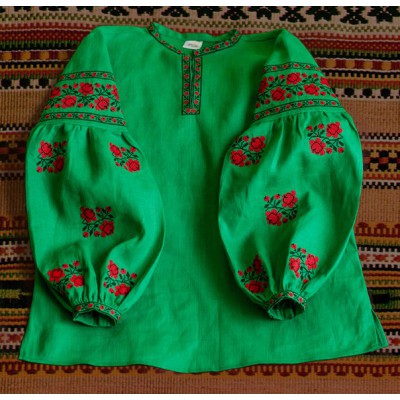 Boho Style Ukrainian Embroidered Folk  Blouse "Sun" 13